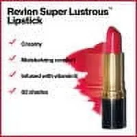 Revlon Super Lustrous Lipstick with Vitamin E and Avocado Oil, Teak Rose (445), 0.15 oz