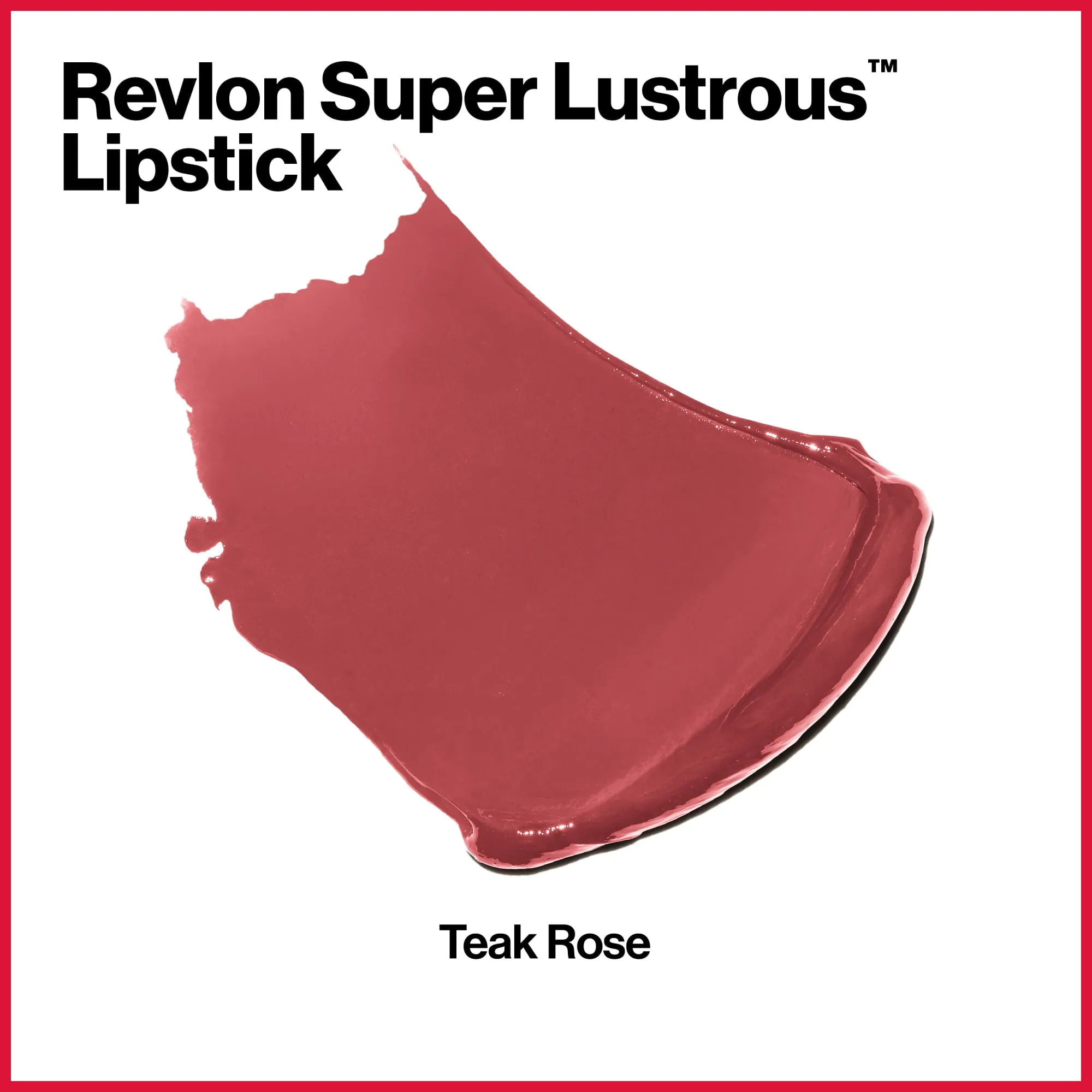 Revlon Super Lustrous Lipstick with Vitamin E and Avocado Oil, Teak Rose (445), 0.15 oz