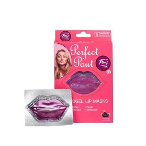 RIVAJ PERFECT POUT HYDROGEL LIP MASKS 5 3.2GM