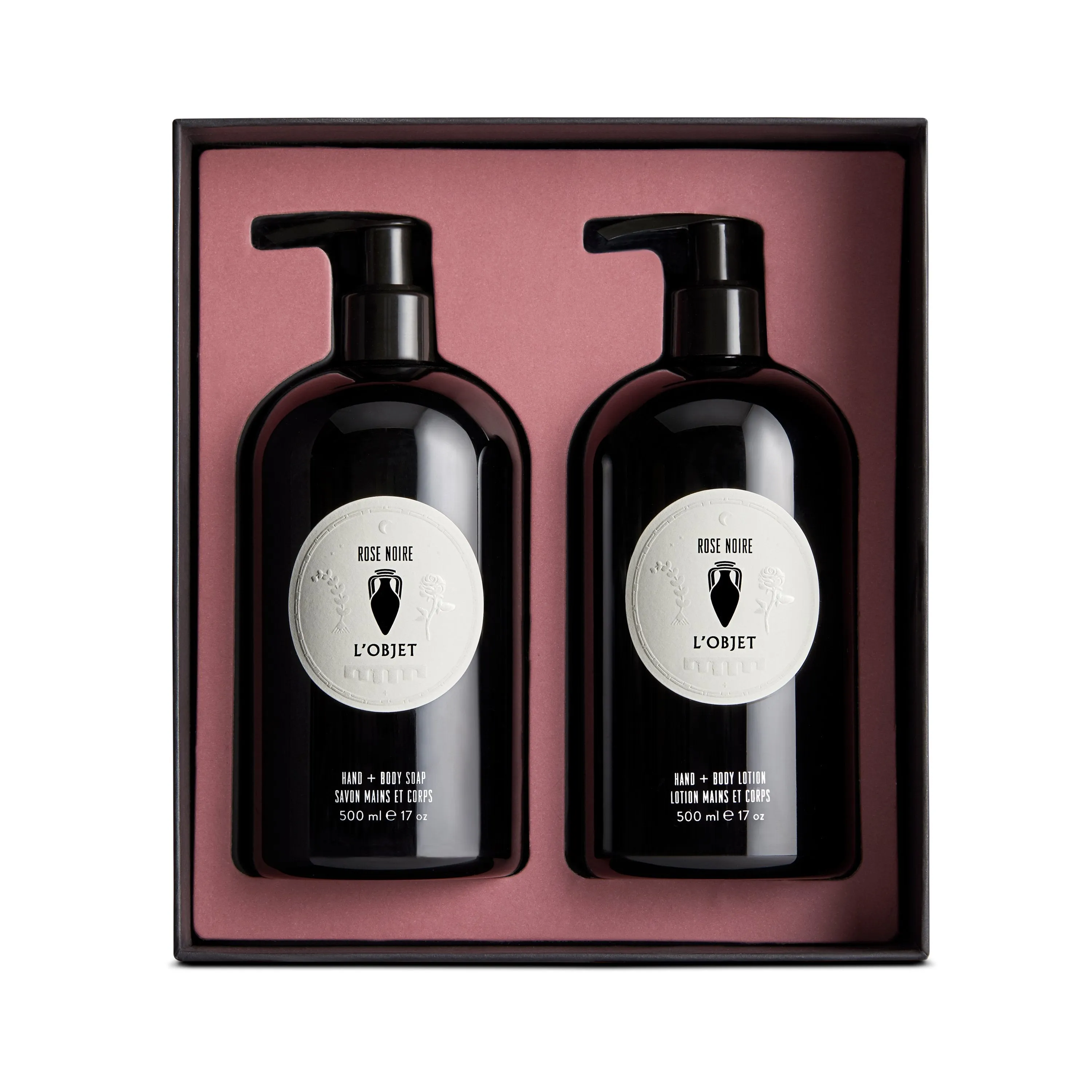 Rose Noire Hand and Body Soap   Lotion Gift Set