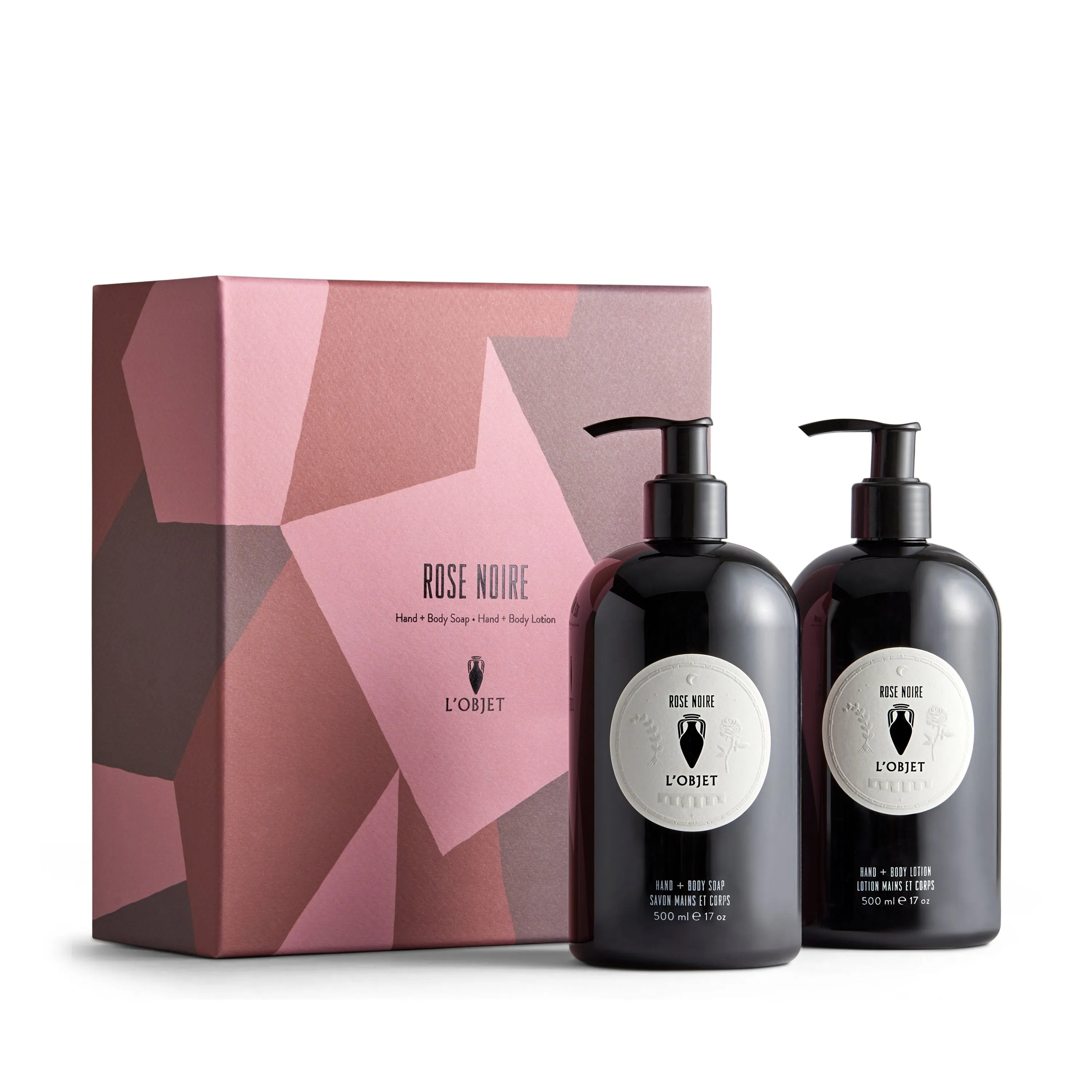 Rose Noire Hand and Body Soap   Lotion Gift Set