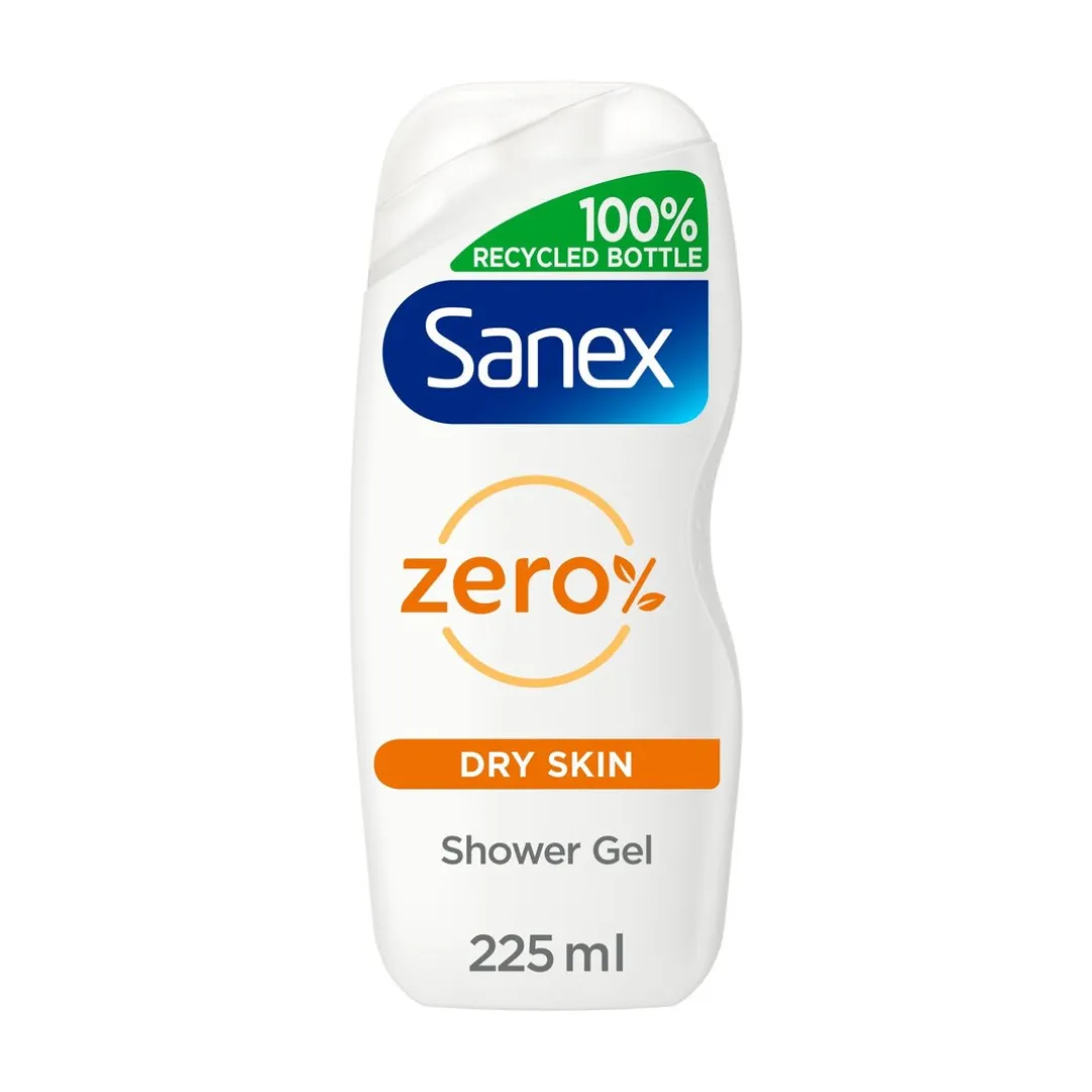 Sanex Zero% Nourishing Shower Gel for Dry Skin 225ml (N)