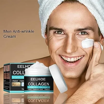 SBGM EELHOE Collagen Cream for Men, Men's Age Rewind Wrinkle Moisturizing Gel, Men's Anti Age Wrinkle Cream, Skin Firming