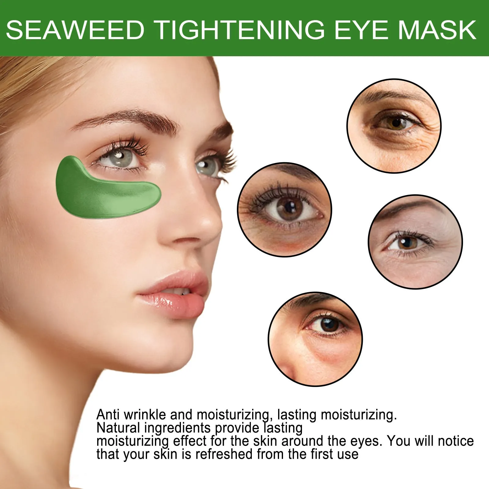 Seaweed Firming Eye Mask Fading Lifting Fine Lines Around Eyes