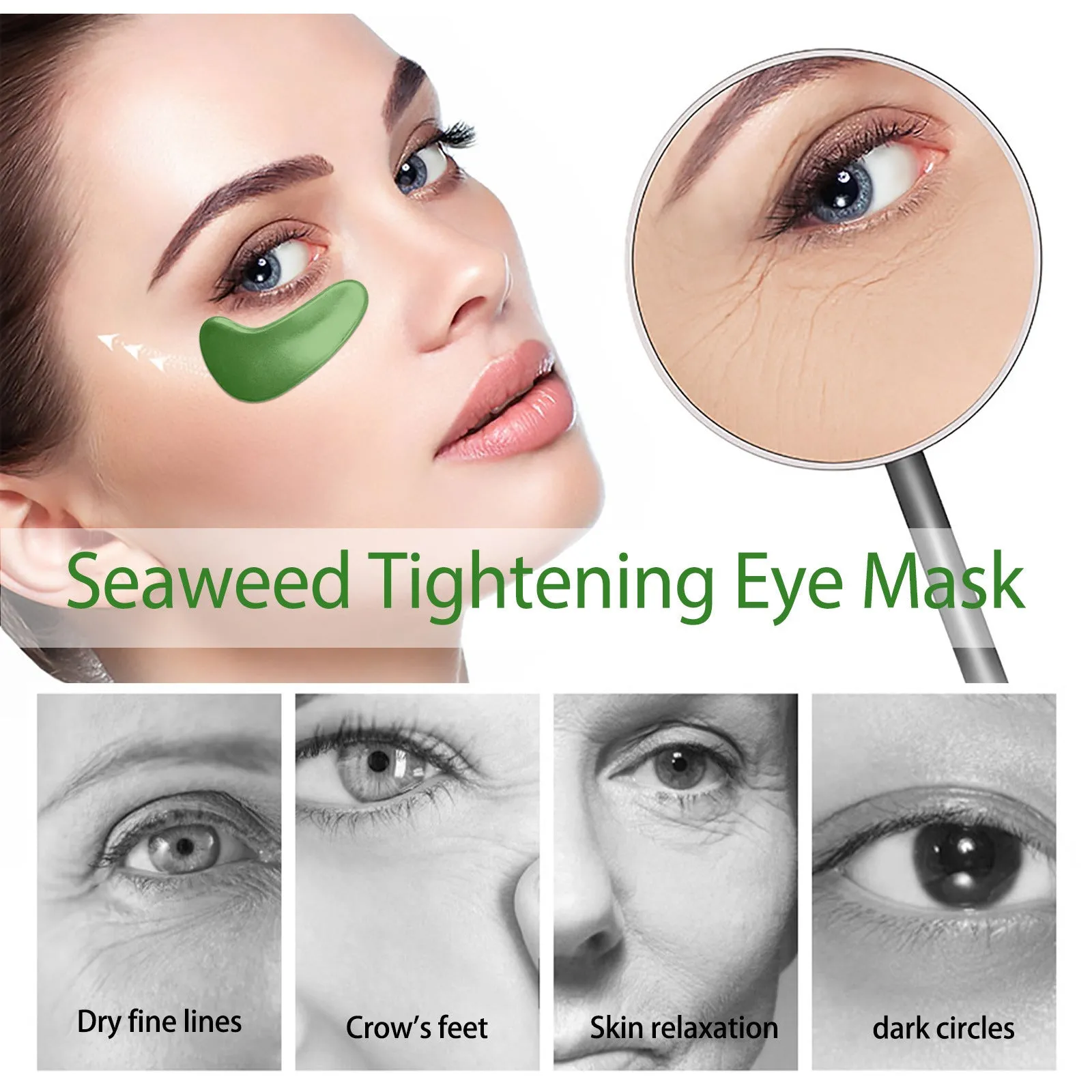 Seaweed Firming Eye Mask Fading Lifting Fine Lines Around Eyes
