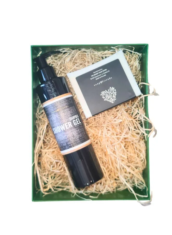Set of 2-in-1 Shower Gel & Men's Soap by Soap&Friends