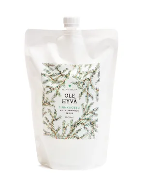 Shower Gel, Juniper Berry-Tar, Refill Bag, 1 L