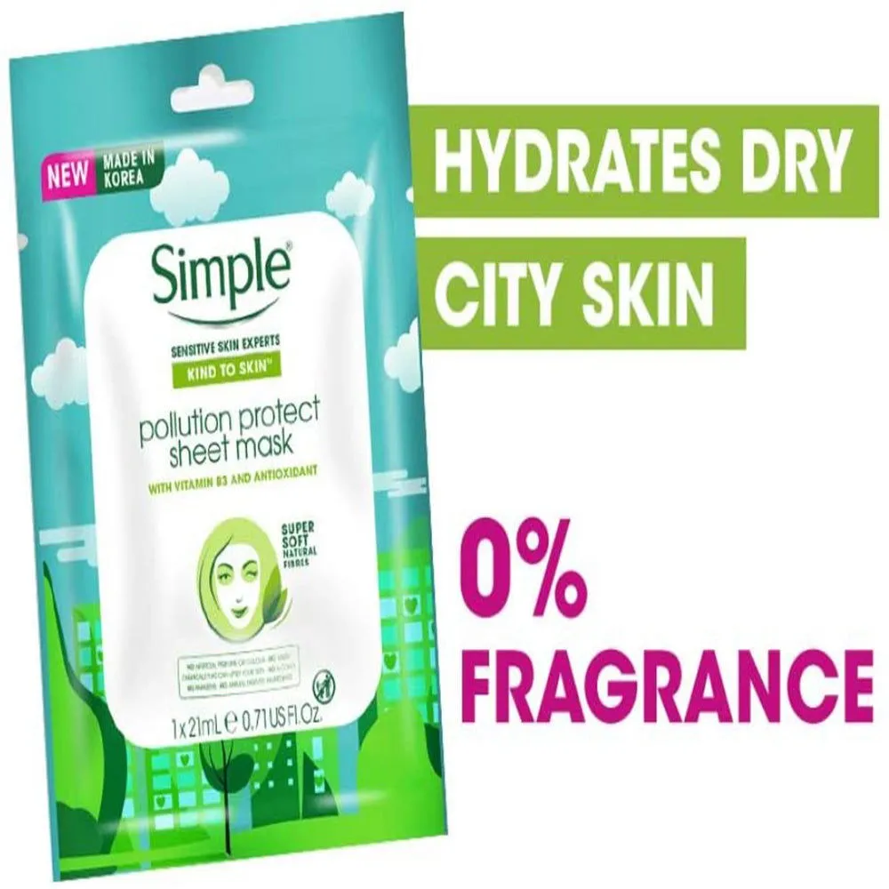 Simple Kind to Skin Pollution Protect Sheet Mask
