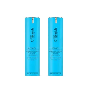 skinChemists Retinol Intelligent Repair Stimulating 8 Hour Night Cream 50ml Twin Value Savings Pack