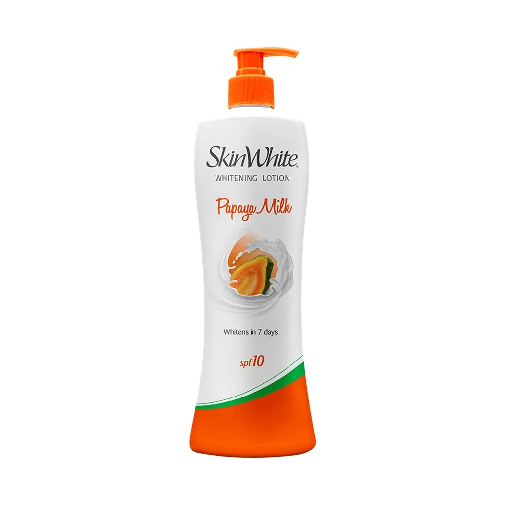 SkinWhite Papaya Milk Whitening Lotion with SPF10 - 500ml