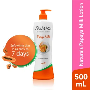 SkinWhite Papaya Milk Whitening Lotion with SPF10 - 500ml