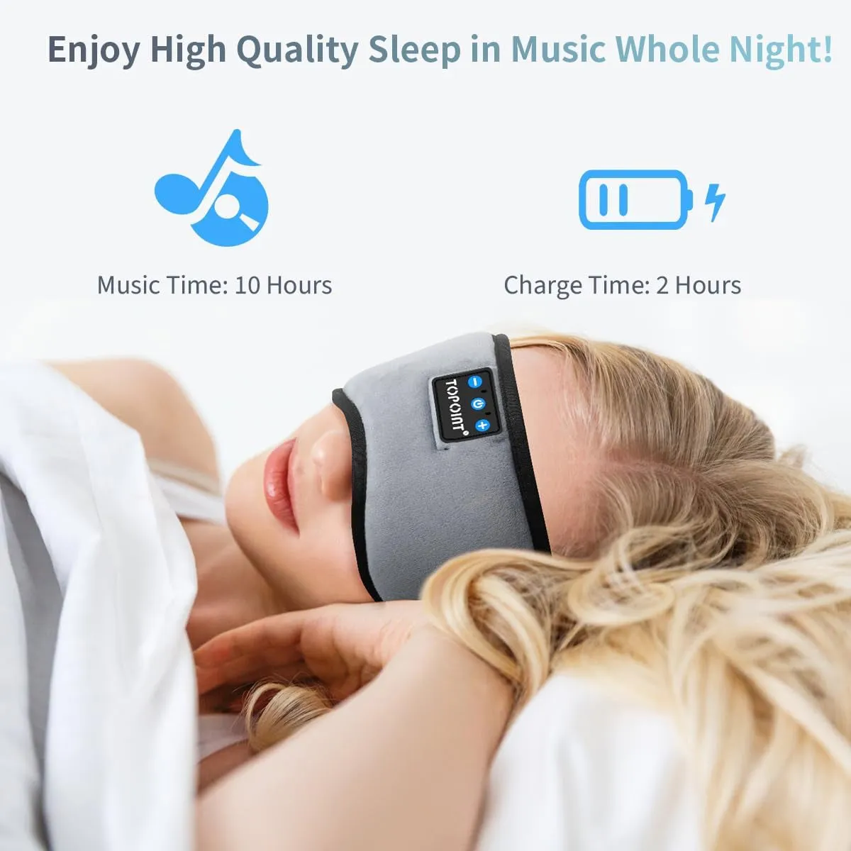 Sleep Mask Bluetooth Headphones
