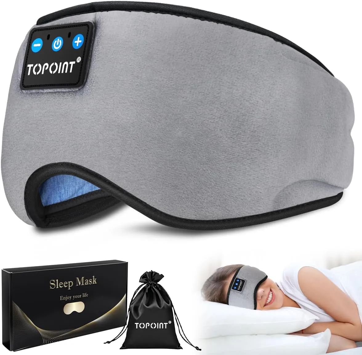 Sleep Mask Bluetooth Headphones
