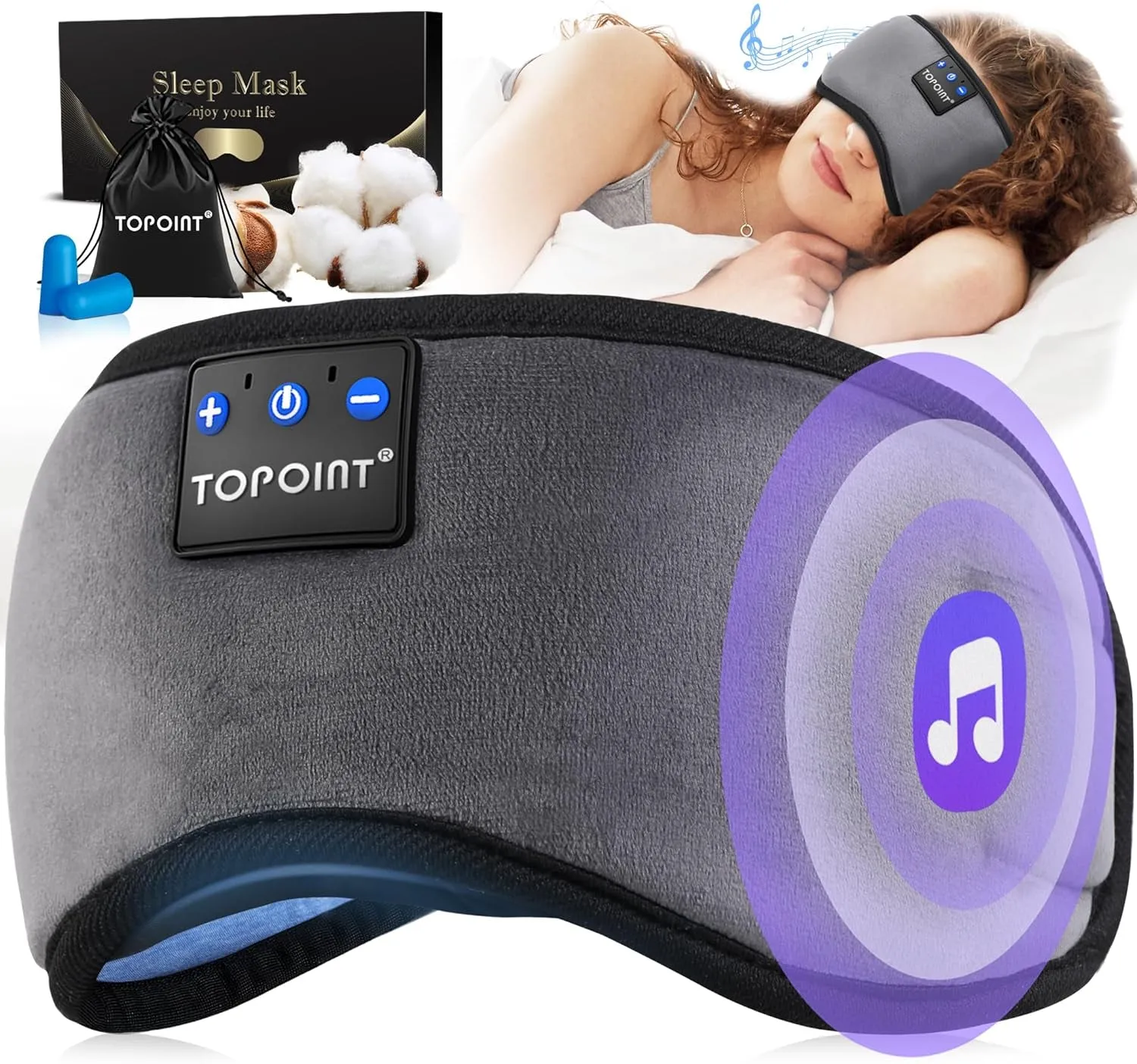 Sleep Mask Bluetooth Headphones