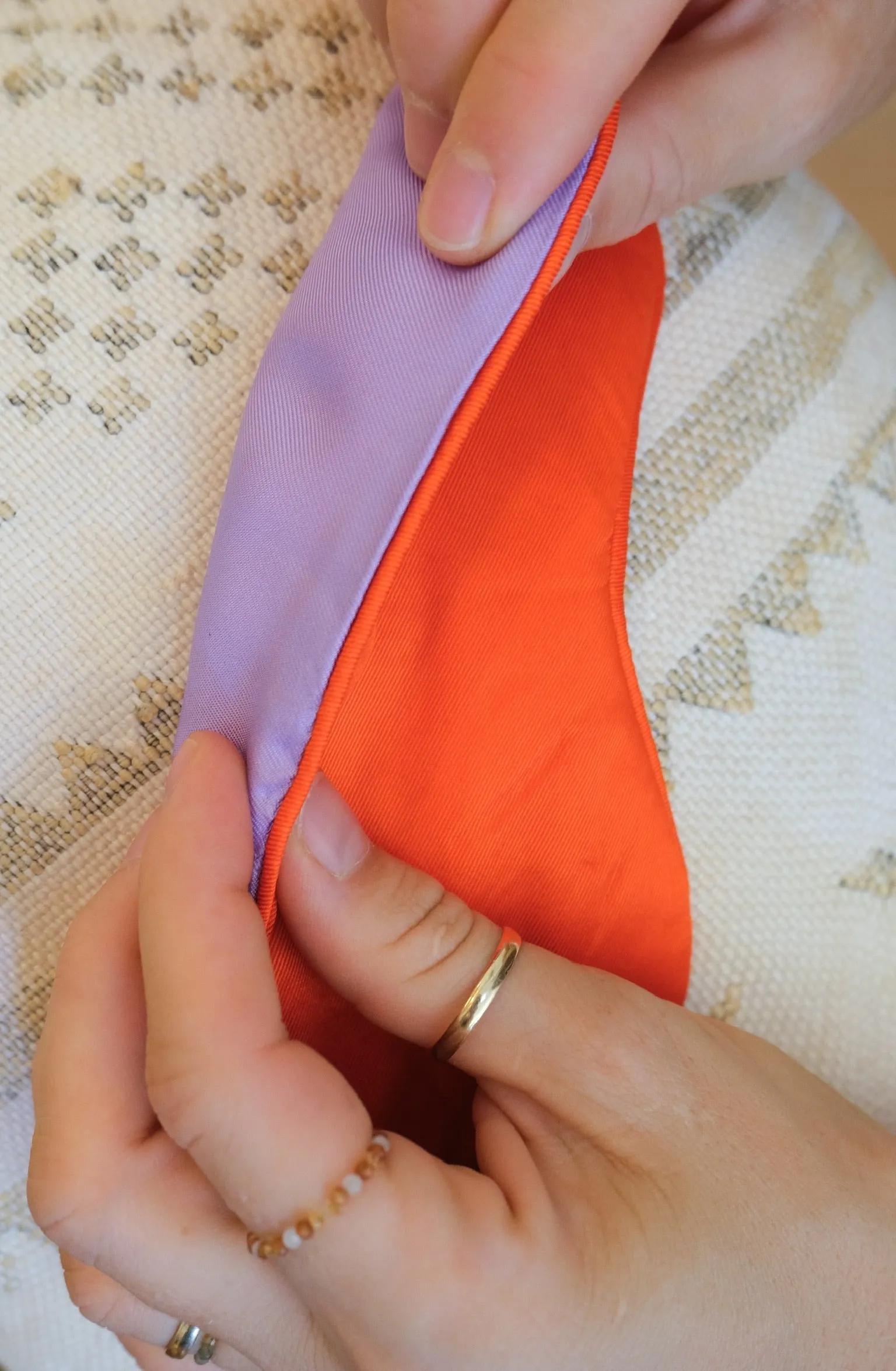 sleeping mask - NAAS - orange/purple