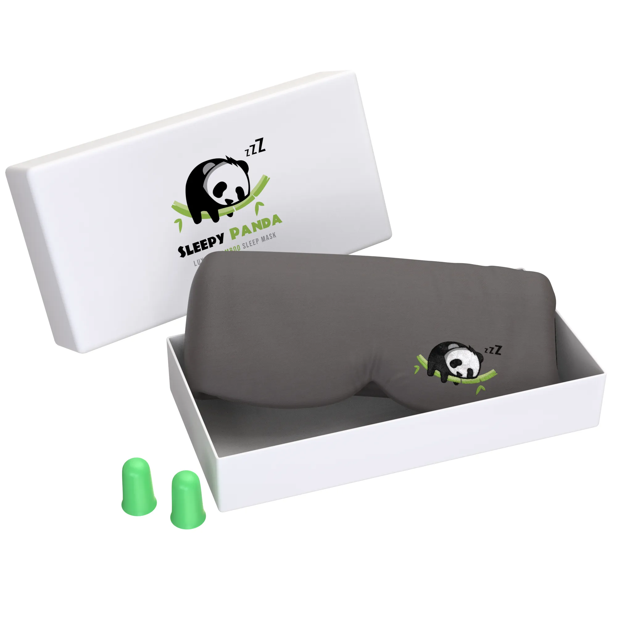 Sleepy Panda Sleep Mask - Luxuriously Soft & Light Breathable Bamboo Fabric - 100% Blackout - Guaranteed Deepest-Possible Rest