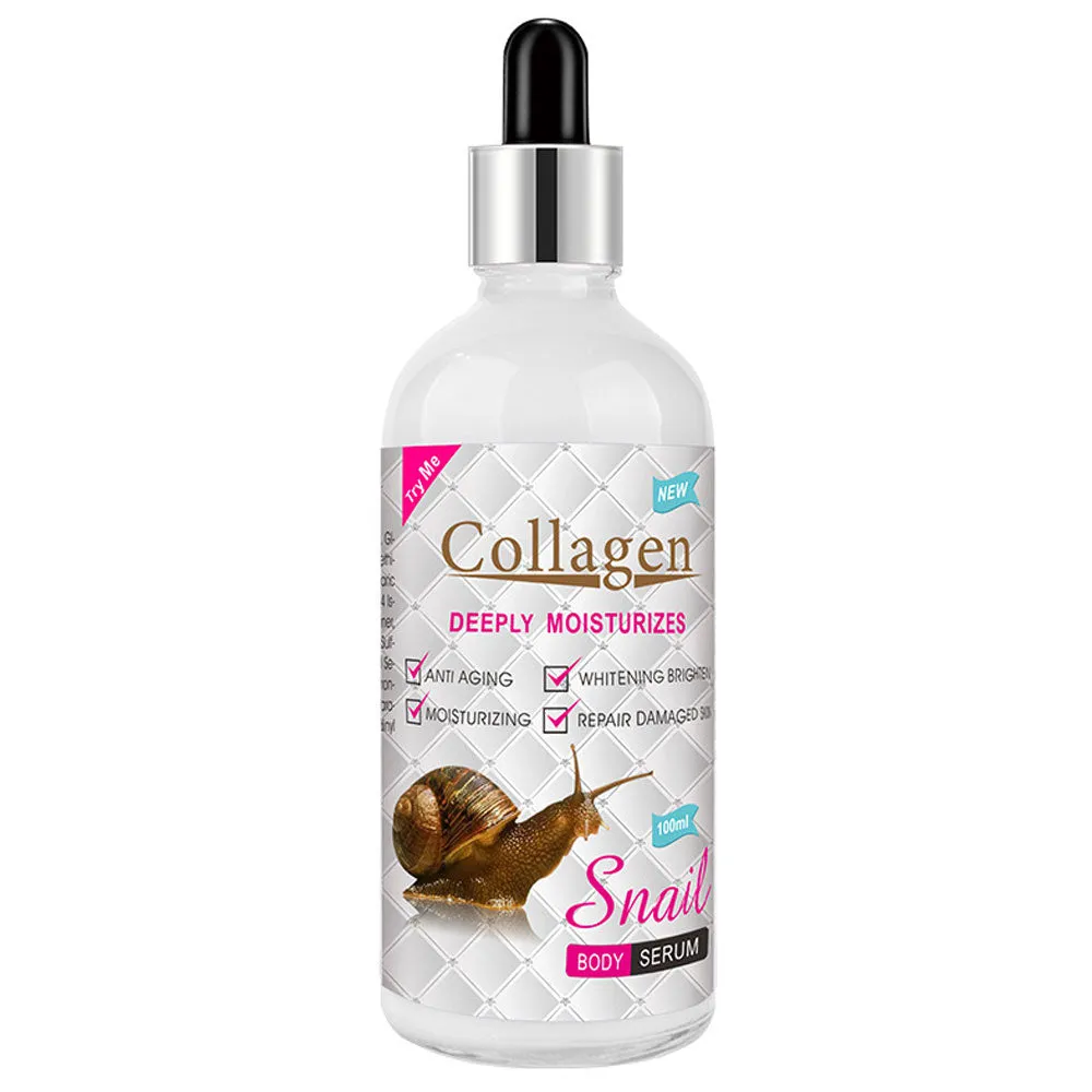 SNAIL COLLAGEN SERUM DEEPLY MOISTURIZES ANTI AGING WHITENING BRIGHTEN REPAIR DAMAGEN  (Pack of 2)