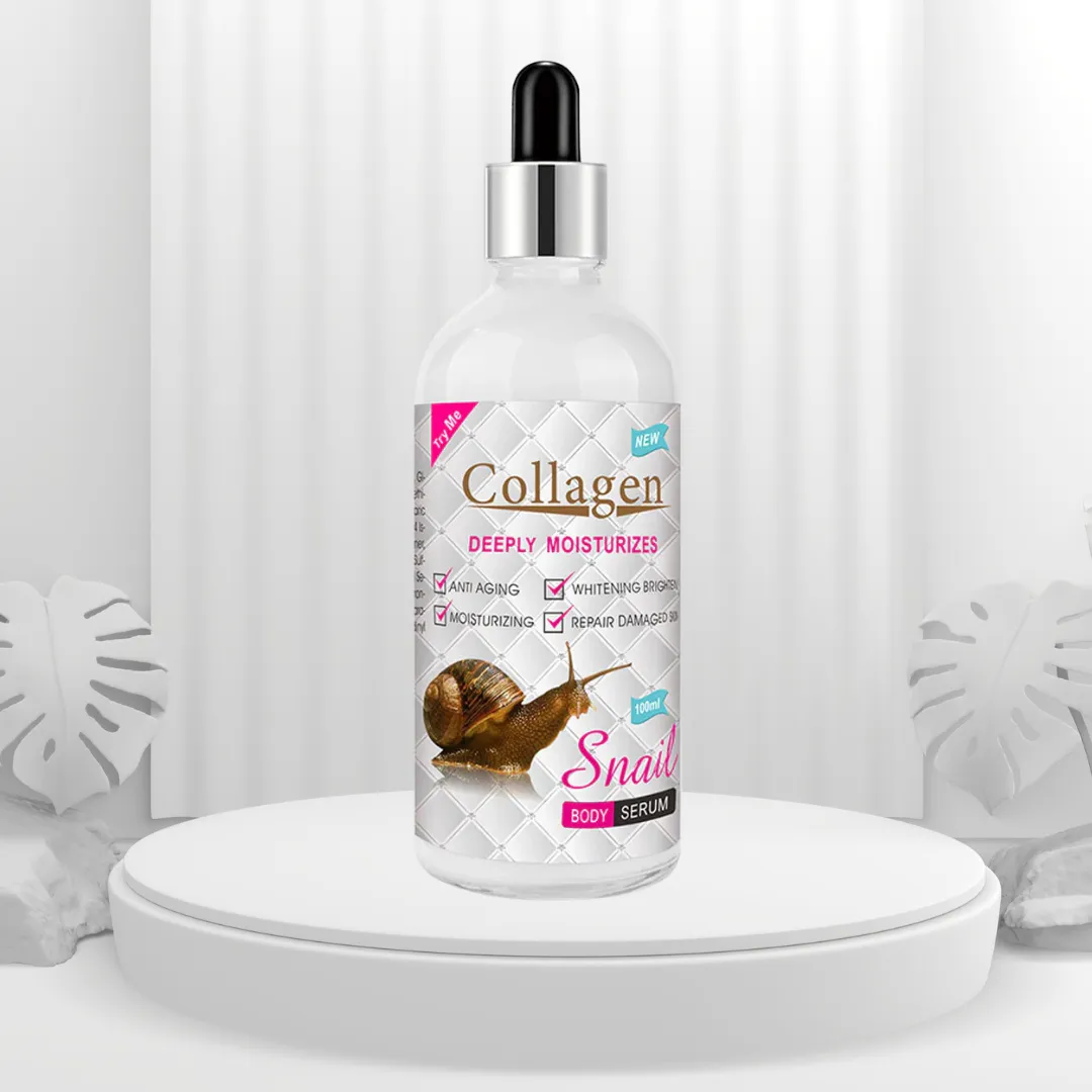 SNAIL COLLAGEN SERUM DEEPLY MOISTURIZES ANTI AGING WHITENING BRIGHTEN REPAIR DAMAGEN  (Pack of 2)