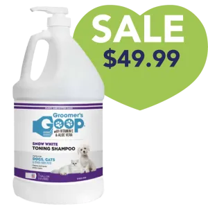 Snow White Toner Shampoo Gallon by Groomer's Goop