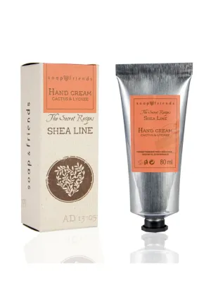 Soap&Friends Exotic Hand Cream 20% Shea Butter Cactus & Lychee - Nourishment with a Twist, 80 ml