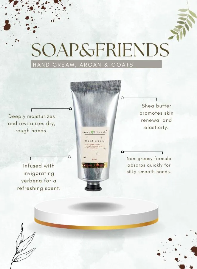 Soap&Friends Moisturizing Hand Cream:  20% Shea Butter | 80ml