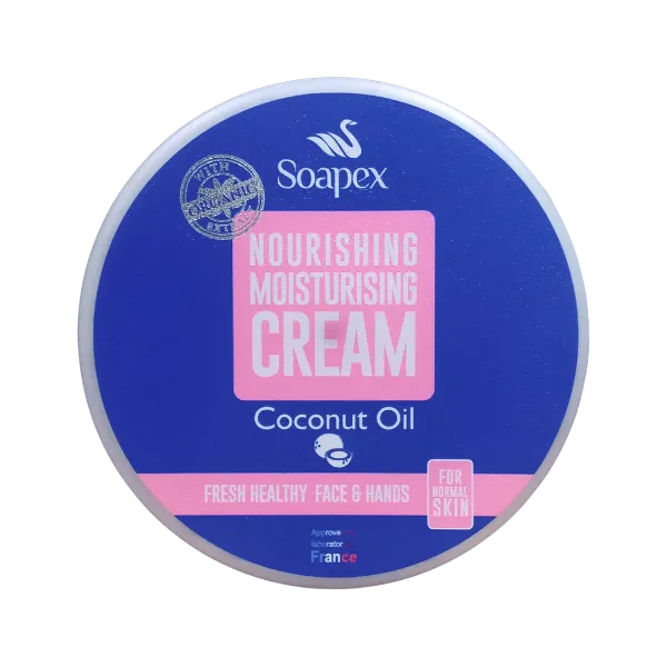 Soapex Nourishing Moisturizing Cream With Coconut Oil For Face & Hands 220ml