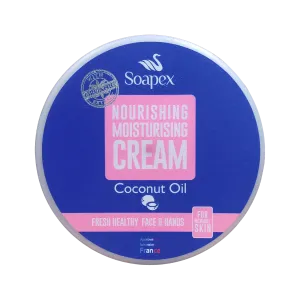 Soapex Nourishing Moisturizing Cream With Coconut Oil For Face & Hands 220ml