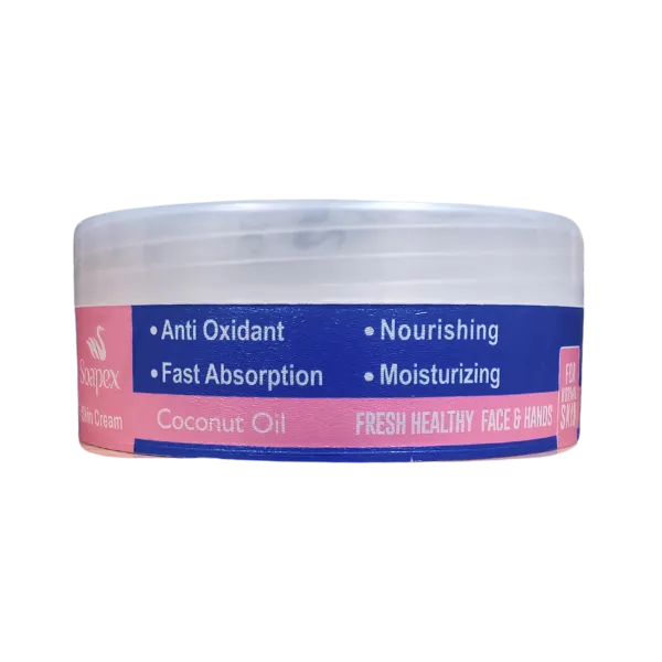 Soapex Nourishing Moisturizing Cream With Coconut Oil For Face & Hands 220ml