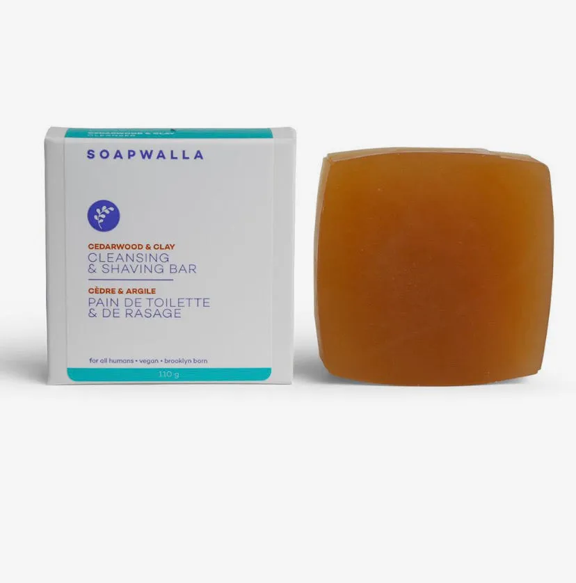 Soapwalla Cedarwood & Clay Cleansing Bar