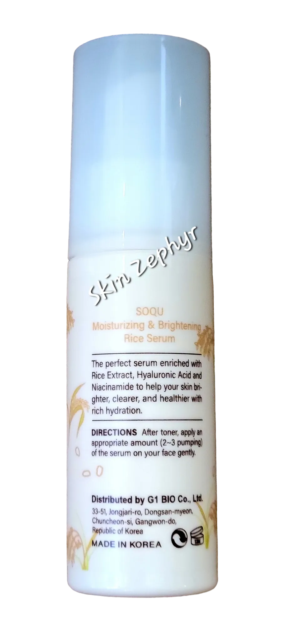 Soqu Moisturizing and Brightening Rice Serum