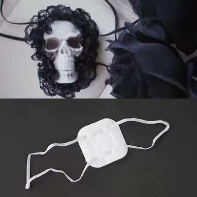 Strange Sugar~Gothic Lolita Halloween Skull Eye Mask