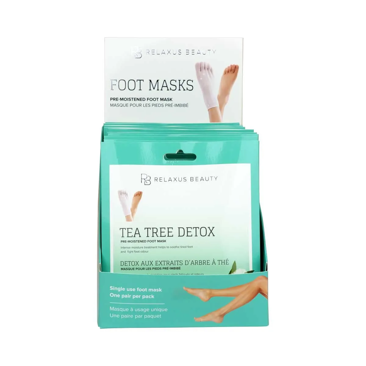 Tea Tree Foot Mask - Displayer of 12