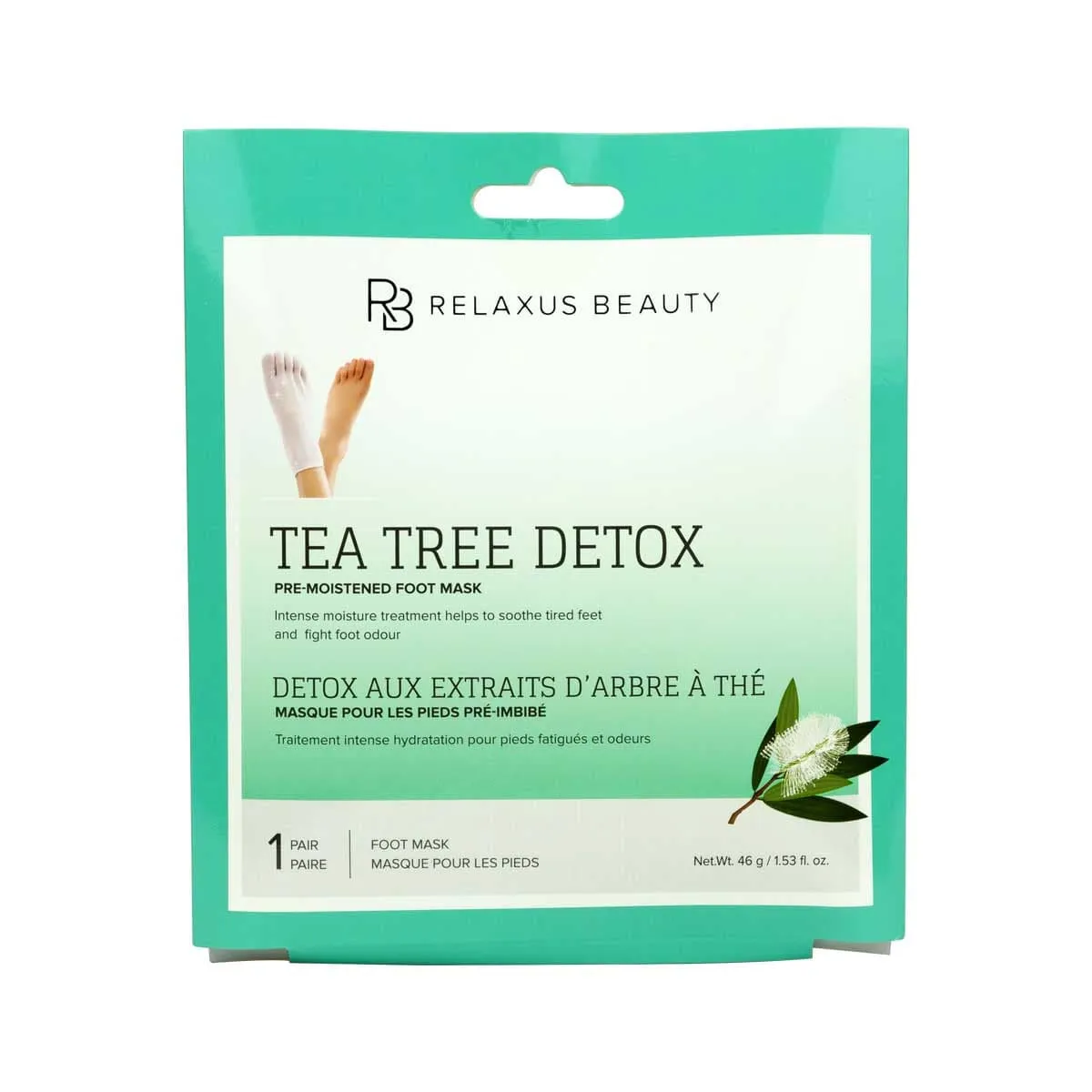 Tea Tree Foot Mask - Displayer of 12