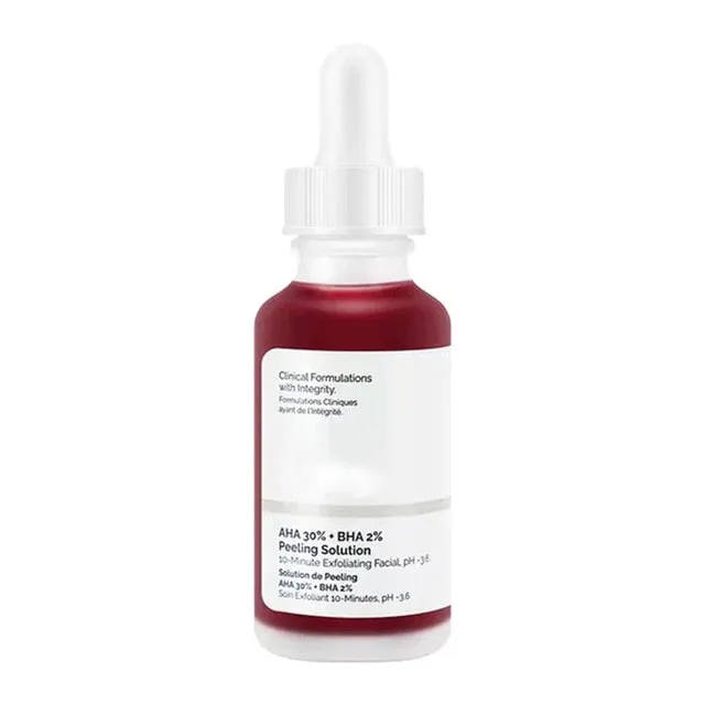 The Ordinary AHA 30%  BHA 2% Niacinamide 10%   Zinc 1% Lactic Acid5%   HA 2% Exfoliating Face Peeling Solution Hyaluronic Acid