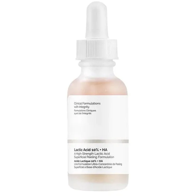 The Ordinary AHA 30%  BHA 2% Niacinamide 10%   Zinc 1% Lactic Acid5%   HA 2% Exfoliating Face Peeling Solution Hyaluronic Acid
