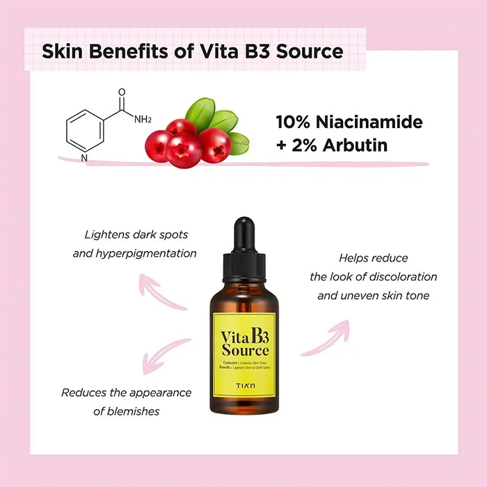 TIAM VitaB3 Source Serum, 40ml (melanin control & darkspots) *new packaging