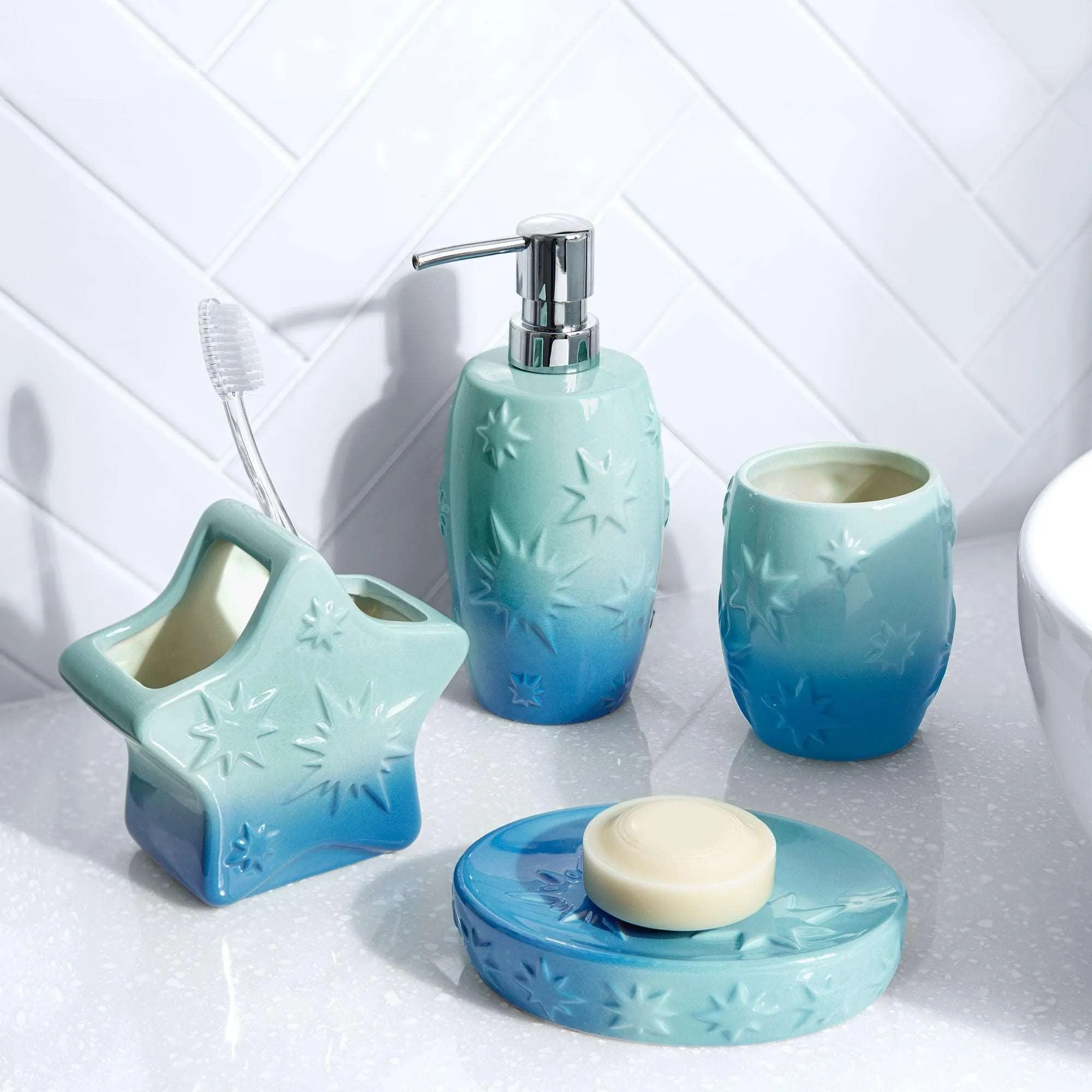 Tie Dye Sky 4-Piece Accessory Set