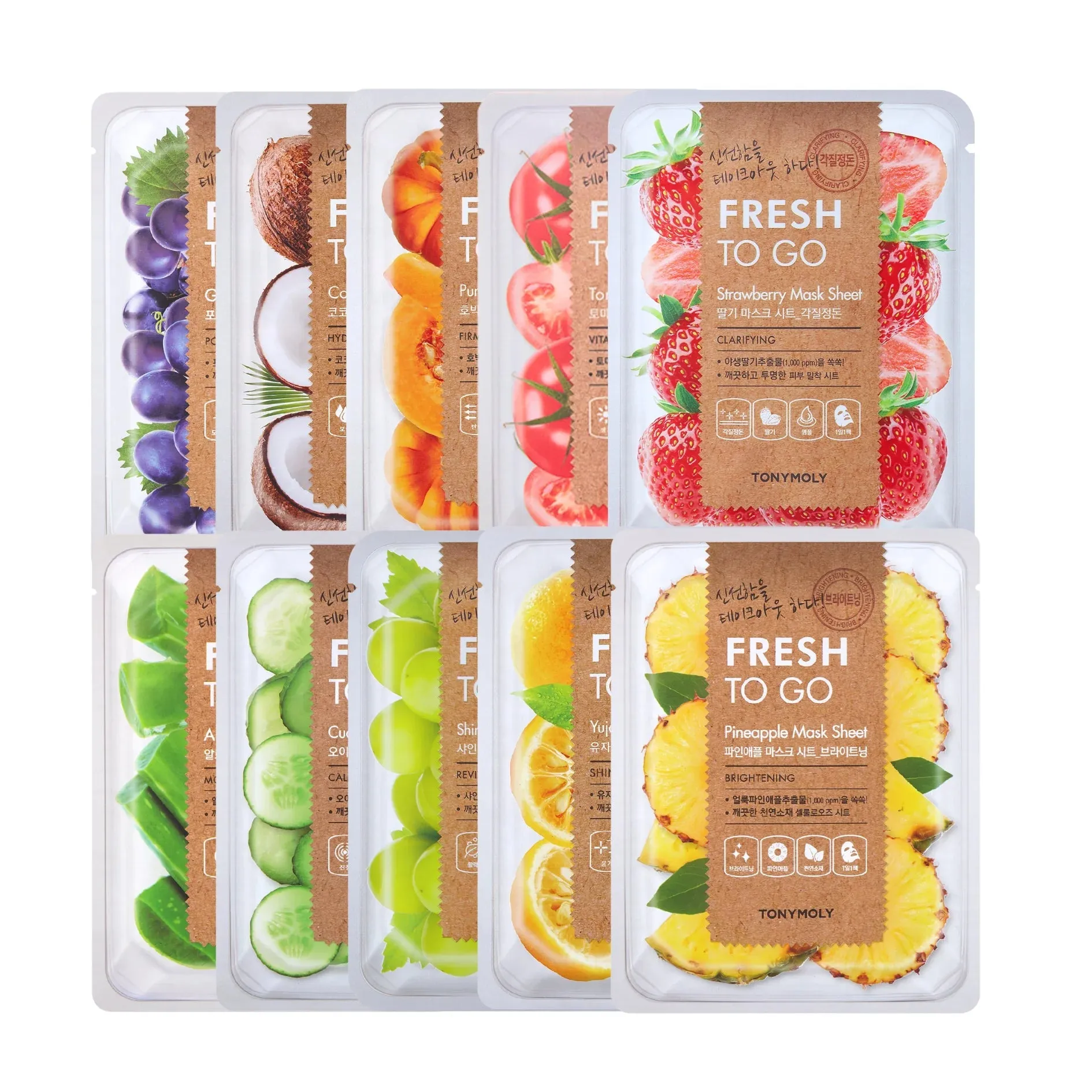 Tonymoly Fresh To Go Mask Sheet (10 Types)