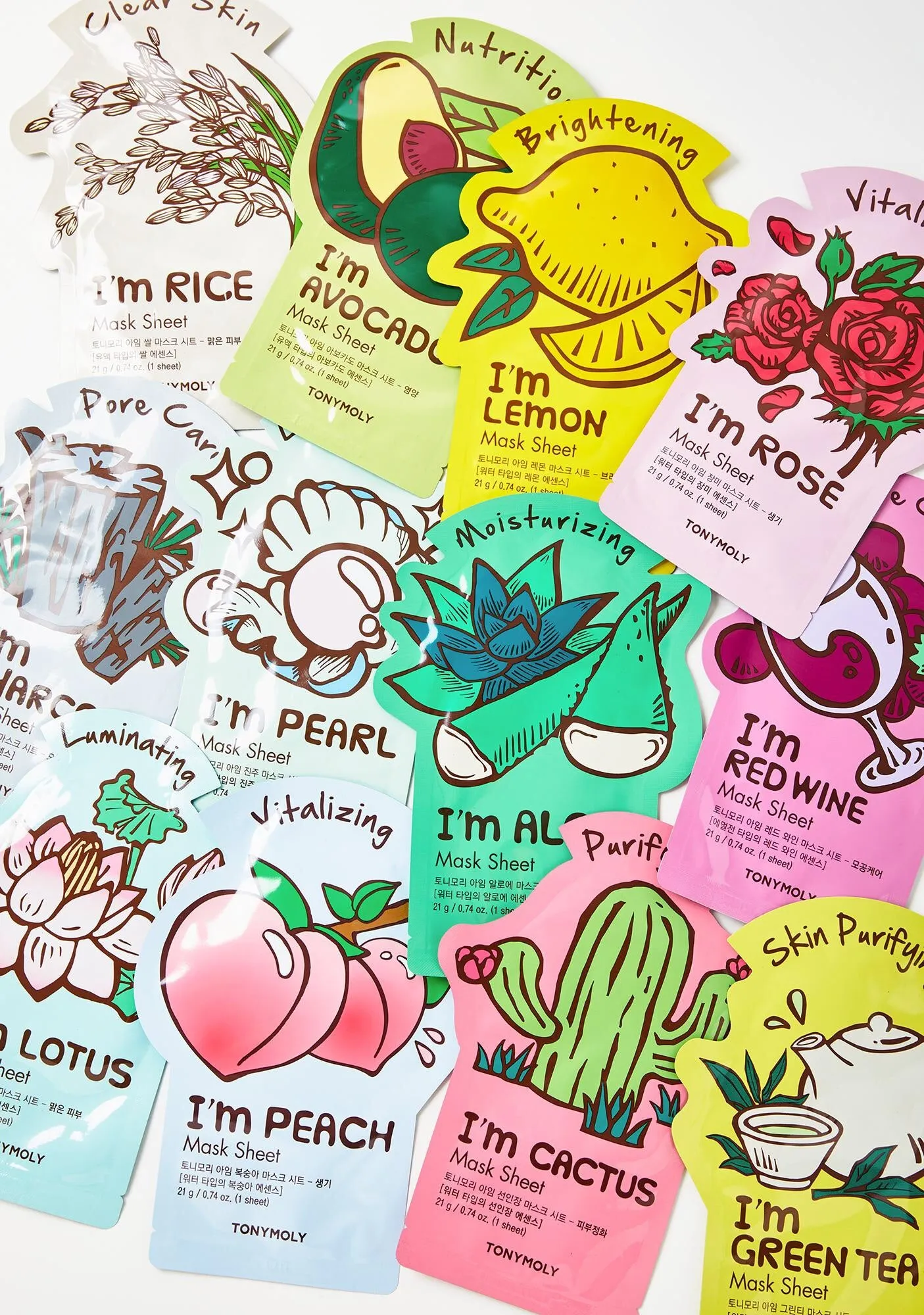 TONYMOLY Mask Sheet اقنعة ورقية بالاعشاب