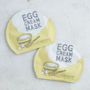 Too Cool For School Egg Cream Mask / Set of 2