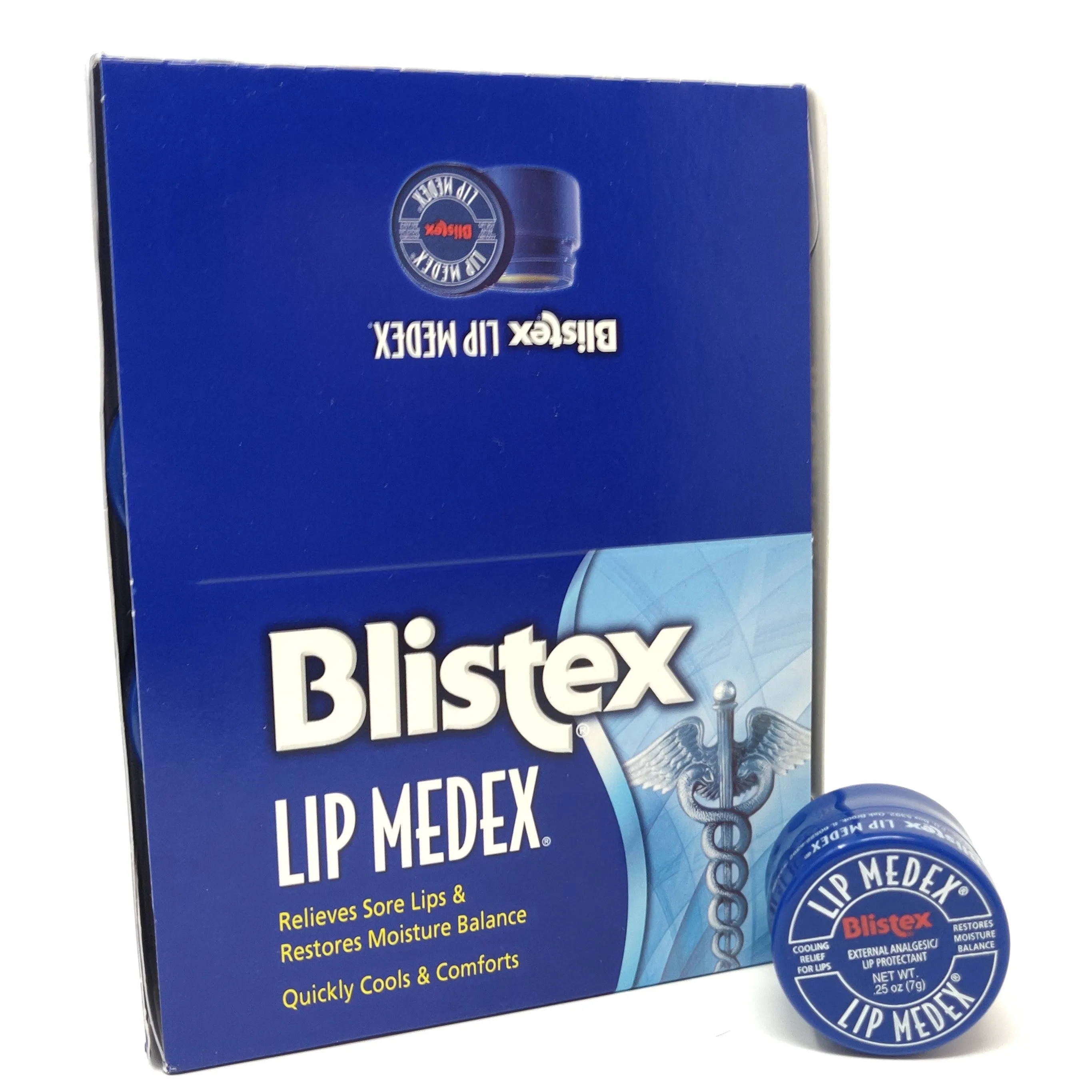 Value Pack - Blistex Lip Medex Cooling Relief Lip Protectant Lip Balm 12 x 0.25 oz