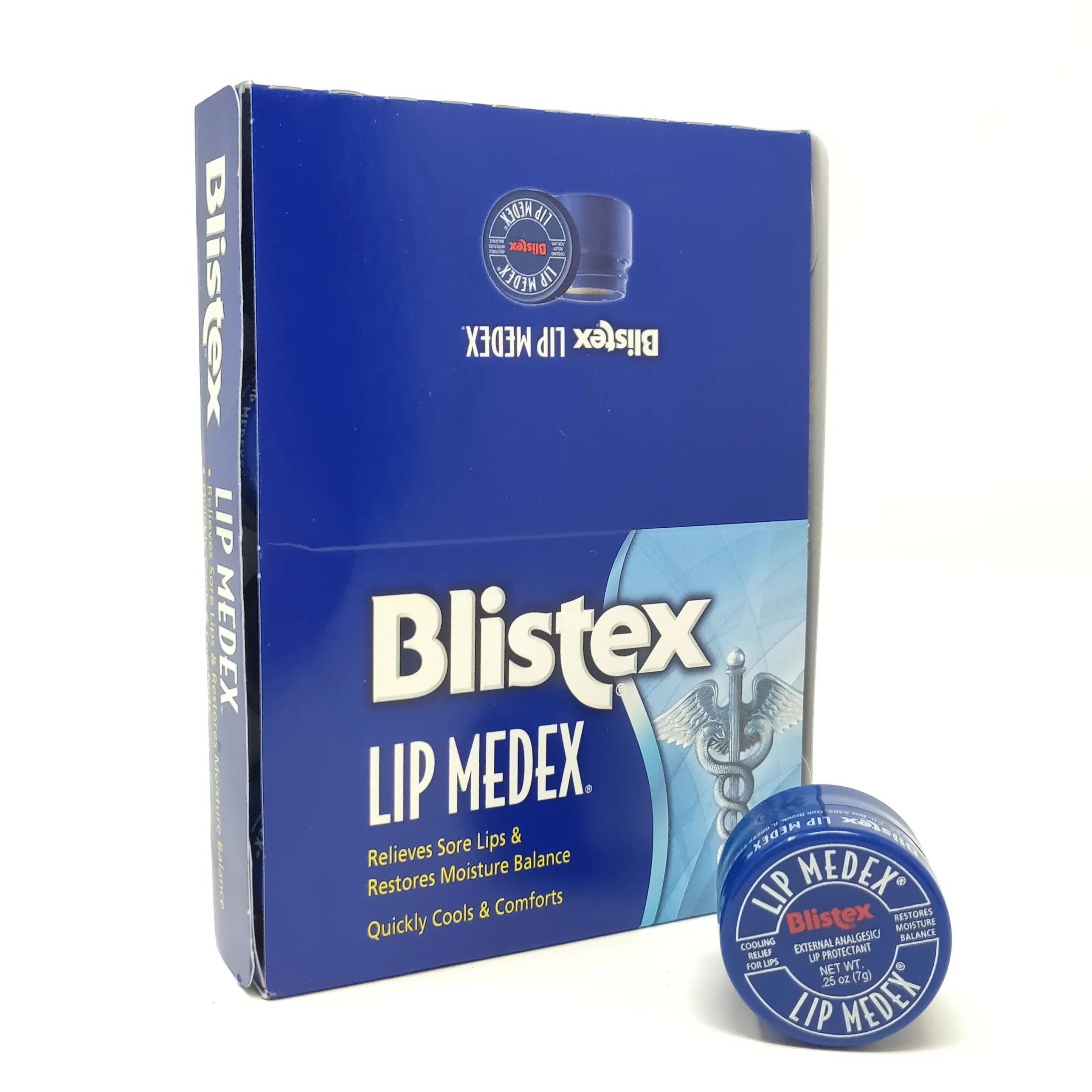Value Pack - Blistex Lip Medex Cooling Relief Lip Protectant Lip Balm 12 x 0.25 oz