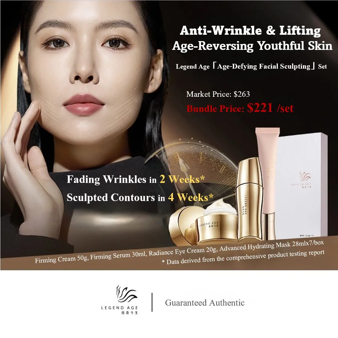 Value set: Legend Age 4-pcs Age-Defying Facial Sculpting Skincare Set