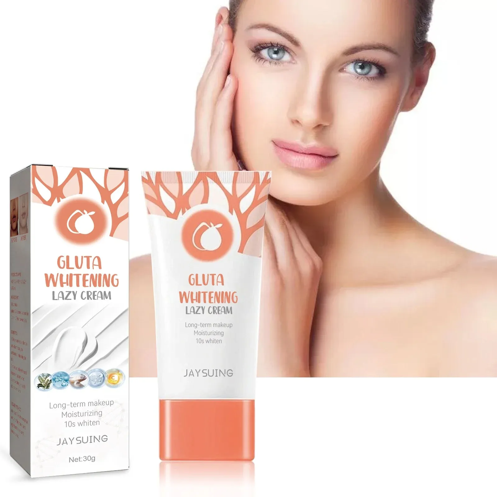 Whitening Lazy Cream - Skin Care, Face Lift, Repair, Firm Moisturizer, Brightening & Hydrating