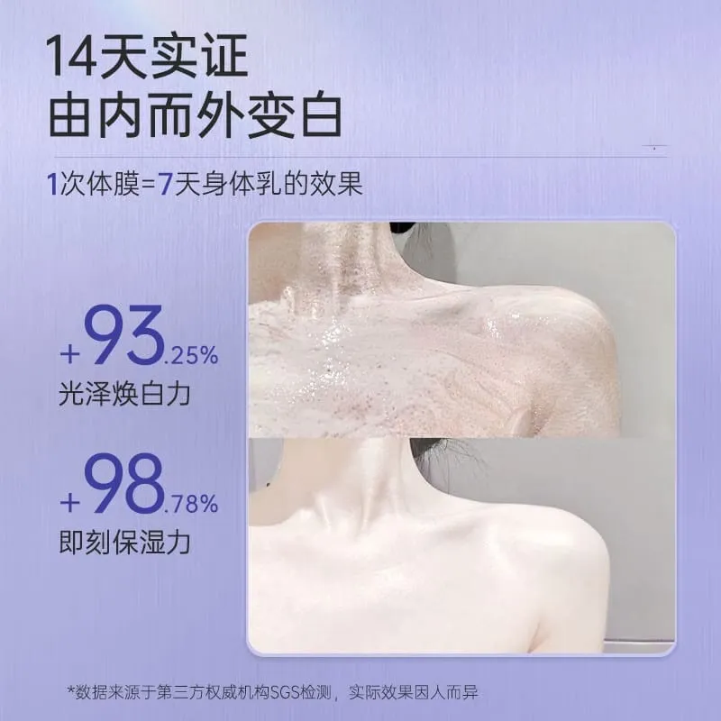 Whole Body Cold White Skin All Over Niacinamide Whitening Body Lotion 200g