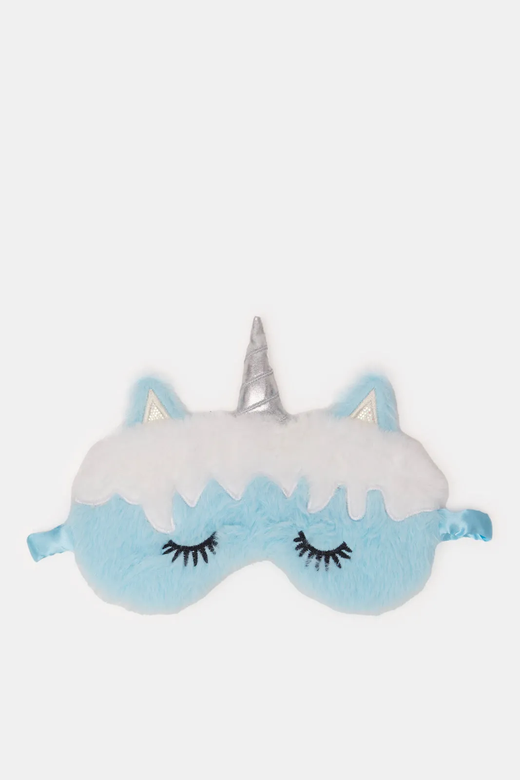 Women Blue And White Embellished Eye Mask