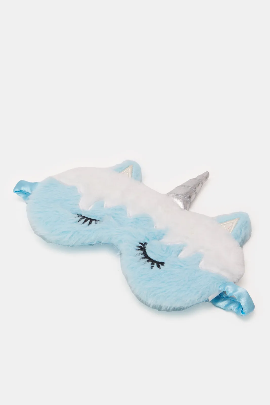 Women Blue And White Embellished Eye Mask
