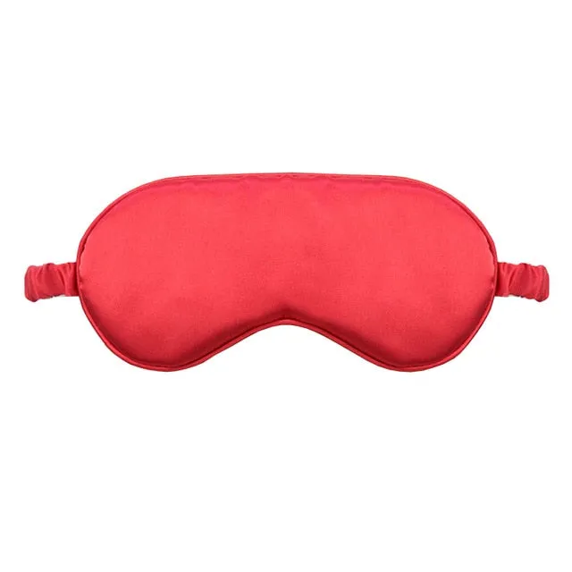 Women Imitated Silk Sleep Eye Mask Portable Travel Eyepatch Nap Eye Patch Rest Blindfold Eye Cover Sleeping Mask Night Eyeshade