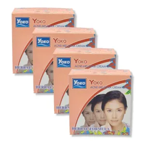 Yoko Acne Melasma Herbal Cream (Pack Of 4, 4g Each)